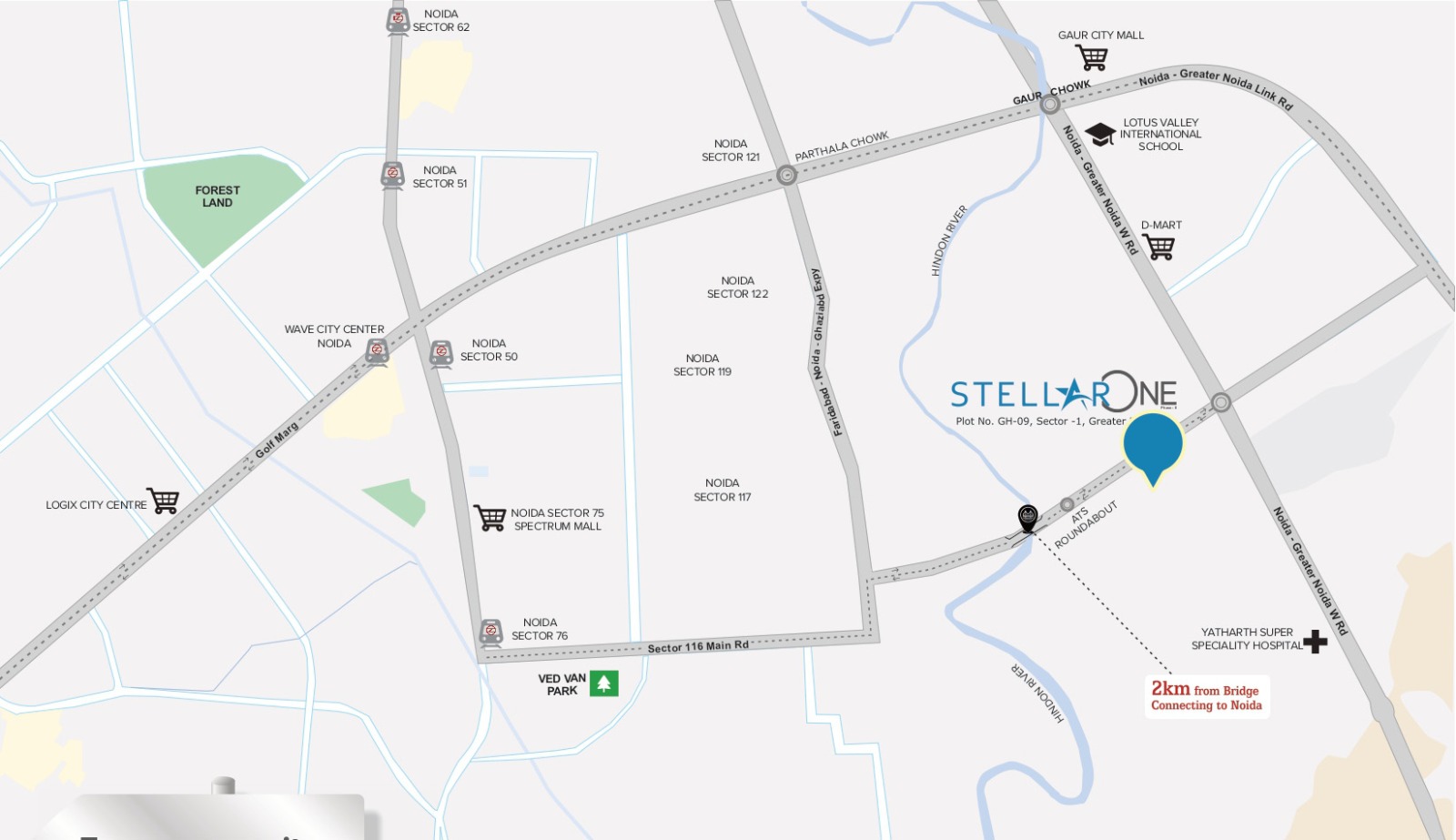 Stellar One Phase 2 location map